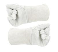 Yardenfun Gants de Soudure Bovin Double Couche Résistants Chaleur Usure Isolants Ignifuges Polyvalents pour Travaux Mécaniques Cuisine Soudure et Bricolage