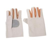 Yardenfun Gants de Travail Unisexes Toile Double Couche Épaisse Cuir de Vache Renforcé Résistants à Huile Usure Protection Manutention Soudure et Chaleur Durables et