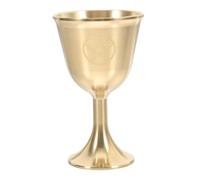 Yardenfun Gobelet Médiéval Laiton avec Pentagramme Tasse Vintage pour Cérémonies Spirituelles Coupe Deau et Vin pour Outil Rituel Ésotérique Robuste