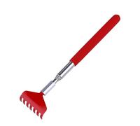 Yardenfun Gratte-dos Extensible en Acier Inoxydable 4 Sections Rouge, Masseur Corporel Télescopique Multifonction pour Maison, Soulagement Démangeaisons Dos, Massage Tête et Pieds, Usage