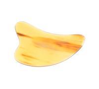 Yardenfun Grattoir à Visage en Corne de Buffle Naturel, Masseur Lymphatique Portable, Planche Gua Sha Pratique pour Visage et Corps Entier, Outil de Massage Domestiquer pour Bien-être