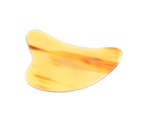 Yardenfun Grattoir à Visage en Corne de Buffle Naturel, Masseur Lymphatique Portable, Planche Gua Sha Pratique pour Visage et Corps Entier, Outil de Massage Domestiquer pour Bien-être