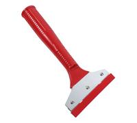 Yardenfun Grattoir de Nettoyage pour Carrelage Domestique, Outil Multi-usage Tête en Fer et Manche Rouge, Taille Compacte, pour Enlever Colle, Peinture et Saleté sur Sol et Mur, Usage