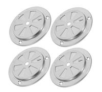 Yardenfun Grille D'aération Barbecue INOX Résistante à La Chaleur 4 Pièces pour Fumoir Et Four Ventilation Silencieuse Protection Thermique Cuisson Extérieure