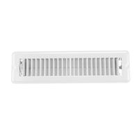 Yardenfun Grille de Ventilation de Sol Métallique Blanche 2 X 12 Pouces Valve Réglable Plaques D’Aération Praticables pour Contrôle Précis du Flux D’Air Résistante et Facile à Nettoyer