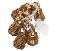 Yardenfun Guirlande Lumineuse LED Décorative en Imitation Rotin 5 Mètres Lumière D’Ambiance Chaude Guirlande Lumineuse Créative pour Décoration Intérieure de Café Restaurant et Fête