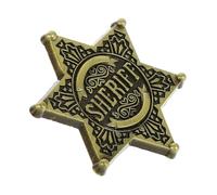 Yardenfun Insigne Hexagonal En Alliage Vintage Badge En Alliage à La Mode Broche Hexagonale Accessoires Vestimentaires Costume Fête Épingle De Revers Rétro Pour Homme 6 Points