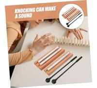 Yardenfun Instruments De Percussion Carillons à Main Métal Et Bois, Kit 2 Pièces Avec Maillet, Carillon De Contemplation Sonore Longue Résonance, Pour Yoga, Contemplation Et Pleine Conscience, Adultes