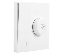 Yardenfun Interrupteur Mural pour Ventilateur de Plafond Régulation Continue, Design Moderne Encastré, Compatible, pour Fête Plafonds Hauts