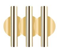 Yardenfun Jardinière Murale en Or Pot de Fleurs Suspendu 3Pcs Décoration Murale sans Perçage Support de Fleurs Sèches pour Salon et Entrée