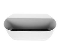 Yardenfun Jardinière Suspendue Grosse Taille Blanche en Plastique Résistant, Pot de Fleurs pour Balcon Système de Fixation pour Rambarde, pour Plantes D’extérieur et Décoration de Jardin