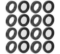 Yardenfun Jeu De Rondelles Caoutchouc Crépine pour Tuyau d'alimentation 1/2 Noir 20 Pièces Filtration Eau Jardin Arrosage Salle De Bain Joint Étanche Solide Antirouille Compatible Pommeau Bain