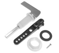 Yardenfun Kit de Remplacement pour Poignée de Chasse D'eau, Levier de Réservoir de Toilettes Solide, Accessoire Plomberie pour Cuve D'eau, Compatible Maison et Salle de Bain, Pièces