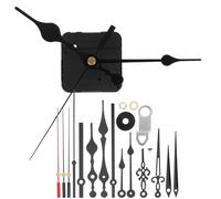 Yardenfun Kit DIY Mécanisme d'Horloge à Couple Élevé 22 Pièces 2 Ensembles de Mécanismes 5 Jeux d'Aiguilles en Métal en Aluminium Réparation et Remplacement pour Horloge Murale sans Pile