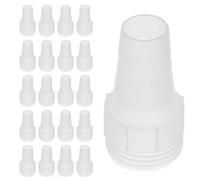 Yardenfun Lanceur de Ballons D'eau 40pcs Raccord Cannelé en Plastique Blanc, Adaptateur et Polyvalent pour Remplissage Rapide de Ballons D'eau