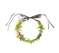 Yardenfun Leaf Mens Cosplay Headband Lightweight Woodland Fairy Crown With Heart Shaped Floral Wreath For Unisex Fantasy Costume And Photo Shoots