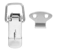 Yardenfun Loquet à Ressort Inox avec Trou Cadenas Fermeture Forte pour Valise Boîte et Mallette Verrou à Bec Canard Facile à Utiliser Attache Multipurpose pour Bagages et Coffres