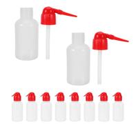 Yardenfun Lot de 10 Flacons Laveurs de Sécurité 150 Ml Transparents en Plastique Souple avec Graduation Précise Large Ouverture pour Nettoyage Médical et Arrosage en Laboratoire Outils