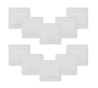 Yardenfun Lot de 10 Plaques Murales Ignifuges Doubles K50, Panneau D’interrupteur Mural à Bascule Épais, Cache-prises Décoratif pour Installation Électrique Domestique, Protection Murale