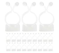 Yardenfun Lot de 100 clips muraux pour plantes grimpantes : supports pour plantes grimpantes, crochets de fixation adhésifs, organisateur de câbles pour