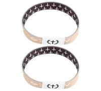 Yardenfun Lot de 2 Bracelets Chrétiens Élastiques Versets Bibliques Motifs Arbre Noir et Gris Unisexes Bracelets Décoratifs pour Femmes et Hommes Adaptés aux Événements Religieux et