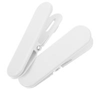 Yardenfun Lot de 2 Clips Blancs en Fer pour Panneaux Perforés, Supports Multifonctions pour Organisateur Mural d'Outils, Fixation Rapide pour Étagères et Objets Suspendus, Usage Maison et