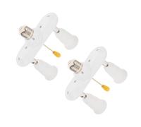 Yardenfun Lot de 2 Douilles E27/E26 Chaînette Adaptateur de Prise à Vis en Plastique Douille de Remplacement pour Lampe de Table Interrupteur à Tirette Usage Domestique et Décoration