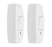 Yardenfun Lot de 2 Interrupteurs à Bascule en Plastique avec Témoin Lumineux Commande Tactile pour Lampe à Cordon et Petits Appareils Électroménagers Format Compact Bureau et Usage