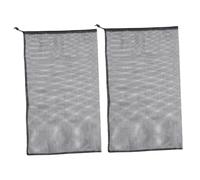 Yardenfun Lot de 2 Paquet de Ramassage de Feuilles en Filet à Cordon Réglable Grosse Capacité 121 X 61 CM Paquet de Dépoussiérage Robustes pour Broyeur de Branches et Fendeuse Collecte