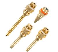 Yardenfun Lot de 4 Embouts en Cuivre Longs pour Pulvérisateur de Colle Thermofusible, Buses Fines et Coniques 2.0x70mm, 2.0x50mm, 3.0x50mm et 3cm, Accessoires Couleur Couleur Aléatoire