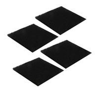 Yardenfun Lot de 4 Filtres à Charbon Actif Carrés pour Bac à Compost et Poubelle Cuisine Recharge Anti-Odeurs en Fibres de Coton Remplacement pour Absorption des Odeurs Accessoire