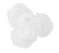 Yardenfun Lot de 4 Pompons Décoratifs en Fausse Laine pour Vêtements et Chapeaux Boules Duveteuses Détachables Décoration DIY Accessoire de Mode pour Femmes