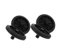 Yardenfun Lot De 4 Roues De Rechange en Caoutchouc pour Poubelle, Accessoires pour Chariot à roulettes De Jardin, Diamètre Petit, Résistantes à l'usure, pour Déplacement Facile Et Entretien Extérieur