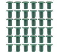 Yardenfun Lot de 48 Bouchons de Canne en Plastique pour Jardin Couvre-Coins de Protection pour Tiges de Bambou Accessoires de Support Plantes Sécurité pour Jardinage et Culture en