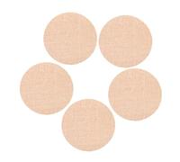 Yardenfun Lot de 5 Diffuseurs d'Abat-Jour en Tissu Anti-Éblouissement Résistants à la Chaleur Diamètre 16 CM Couleur Brun Clair pour Plafonnier Suspendu Protection Lumière Douce