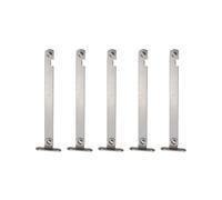 Yardenfun Lot de 5 Poteaux de Support d'Armoire Pliables à Ressort Métal Robuste Double Articulation pour Portes d'Armoire Jusqu'à 180° d'Ouverture Entretoises de Support Adaptées aux