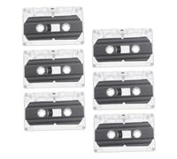Yardenfun Lot De 6 Cassettes Audio Vierges De 30 Étui Transparent pour Enregistrement Bricolage Messages Personnalisés Cassettes Audio pour Voix Et Musique Fêtes Et Événements