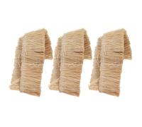 Yardenfun Lot de 6 Mini Toits de Chaume Artificiels 4X30 CM Décoration Paille pour Maquettes et Jardins Féériques Rouleaux de Chaume Synthétique pour Projets Miniatures et Ambiance