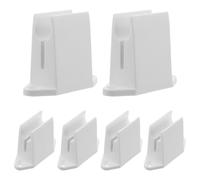 Yardenfun Lot de 6 Supports à Manivelle en Plastique Blanc pour Volets Roulants, Fixation Murale Facile à Installer Vis, Optimisation D'espace pour Usage Commercial et Résidentiel