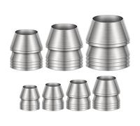 Yardenfun Lot de 7 Cales Métalliques Rondes en Fer pour Marteau, Accessoires de Fixation Robustes, Tailles Variées 0,2-5 Kg, Outil de Renfort pour Installation et Consolidation en Jardinage