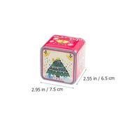 Yardenfun Lot De 8 Boîtes En Fer Blanc Carrées Pour Bonbons Et Biscuits, Boîtes De Noël Décoratives Robustes, Rangement Gourmand Pour Fêtes Et Présents