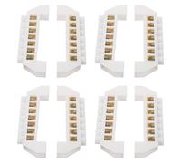 Yardenfun Lot de 8 Bornes à Vis en Cuivre Bornier de Barre Omnibus à 7 Trous Pont de Distribution Électrique pour Tableau de Répartition Compatible Installation Résidentielle et