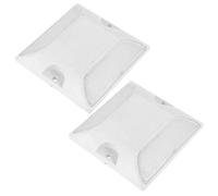 Yardenfun Lot de Marqueurs Routiers Réfléchissants Double Face Aluminium pour Allées et Trottoirs et Visible de Nuit Sécurité Renforcée pour Voies et Entrées