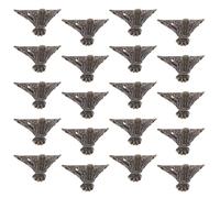 Yardenfun Lot de Vintage pour Boîte à Bijoux en Alliage de Zinc Couleur Bronze Antique Petite Taille Vis de Fixation Décor Rétro pour Coffrets en Bois D’Angle et Support Décoratif