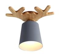 Yardenfun Lustre Corne Cerf Bois Plafonnier Luminaire Intérieur Simple à Installer Éclairage Delicat pour Salon Couloir Ambiance Chaleureuse et Décorative