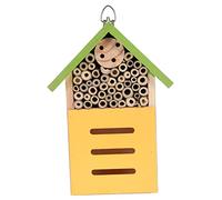 Yardenfun Maison en Bois pour Insectes Et Abeilles, Habitat Extérieur Écologique Jardin, Cabane Décorative Verte Résistante, Nid Naturel pour Bêtes à Bon Et Pollinisation
