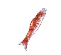 Yardenfun Manche à Air Carpe Japonaise Koinobori Drapeau Décoratif Extérieur Rouge Embossage Chaud pour Fête de Enfance et Décoration Murale