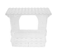 Yardenfun Mangeoire Transparente pour Oiseaux avec ventouses - Station d'alimentation Transparente avec Double Plateau et Abreuvoir - Facile à Installer pour l'observation en extérieur