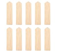 Yardenfun Marque-pages vierges en bois naturel 10 pièces 12x1.18in pour décorations de cérémonies et loisirs créatifs à personnaliser pour écrivains