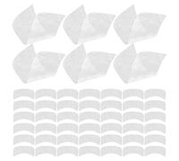 Yardenfun Masque Cou en Soie Naturelle 100pcs pour Soin Cou Absorption et Économie D'eau Accessoire de Beauté Blanc